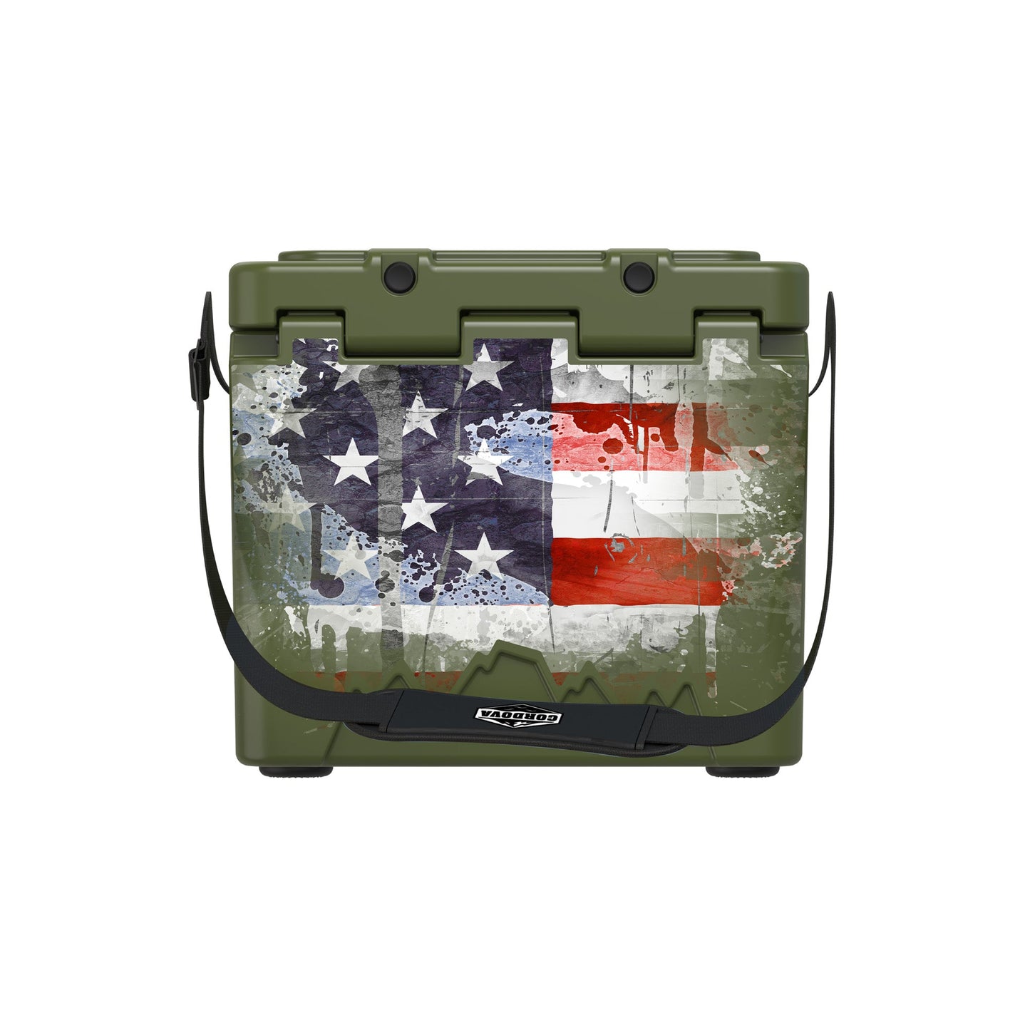 American Flag Hard Cooler