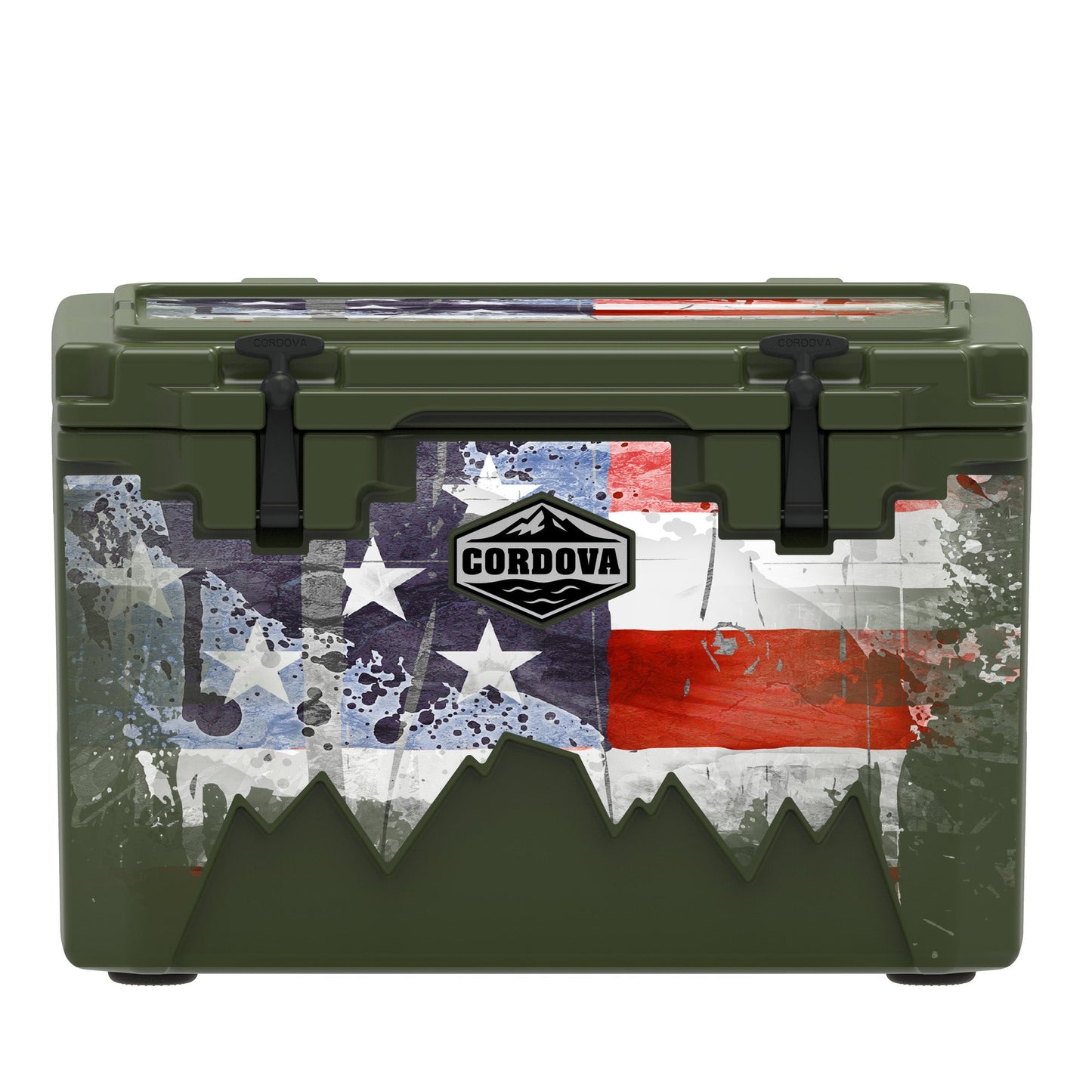 American Flag Hard Cooler